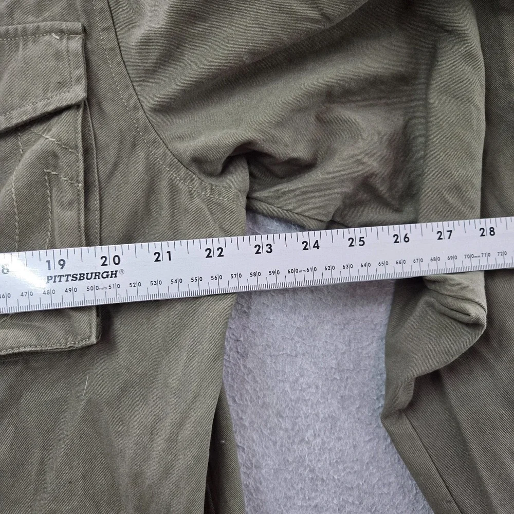 True Religion Men Jacket Medium Green Military Logo Buddha‎ Long Sleeve